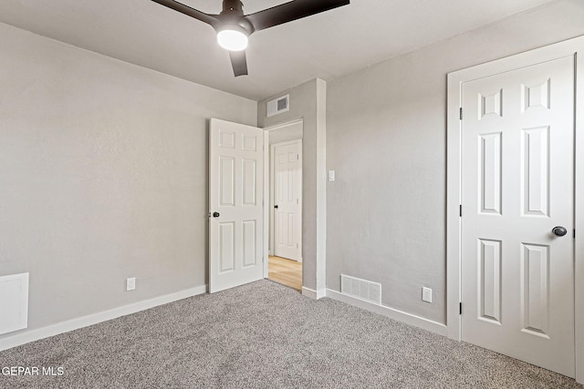 5112 Sun Valley Dr, El Paso, TX 79924 - unfurnished bedroom featuring carpet flooring and a ceiling fan