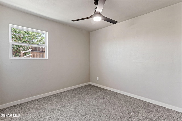 5112 Sun Valley Dr, El Paso, TX 79924 - unfurnished room with a ceiling fan and carpet floors