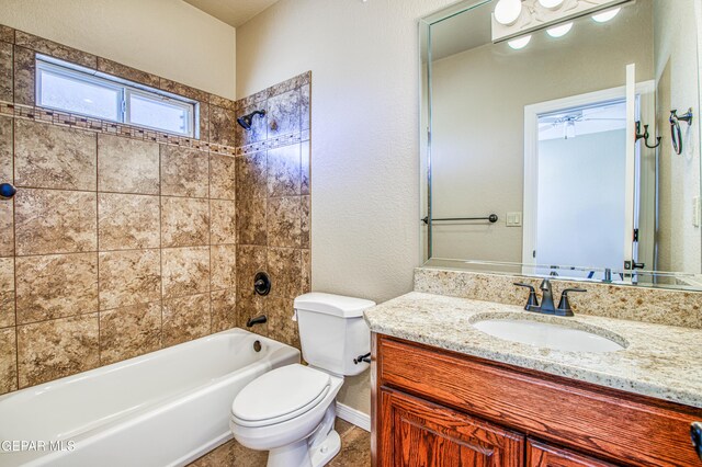 6570 Eagle Ridge Dr, El Paso, TX 79912 - bathroom with vanity and bathtub / shower combination