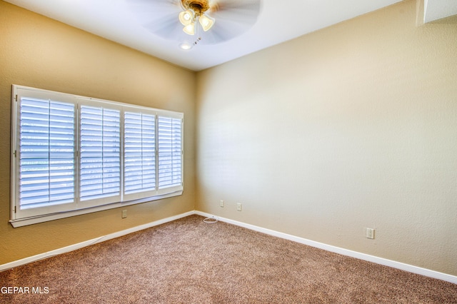 6570 Eagle Ridge Dr, El Paso, TX 79912 - empty room with carpet and ceiling fan