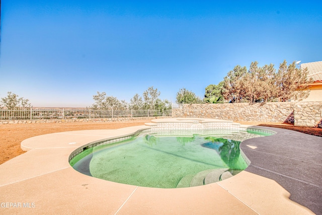 6570 Eagle Ridge Dr, El Paso, TX 79912 - view of pool with a fenced backyard and a patio area