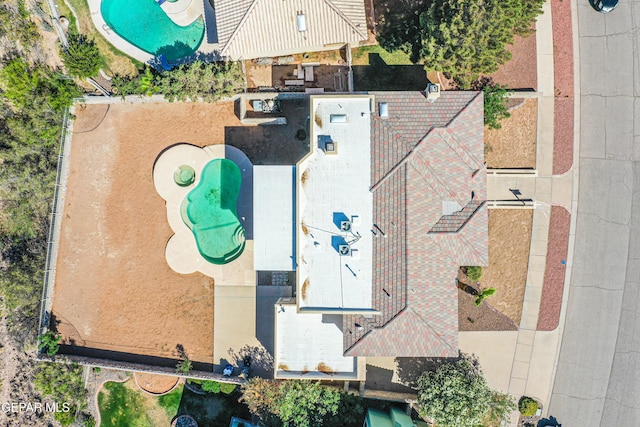 6570 Eagle Ridge Dr, El Paso, TX 79912 - bird's eye view of a pool area