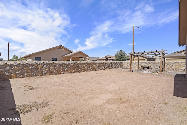 14477 Jacinto Ramos Ave, El Paso, TX 79938 - view of yard with a pergola
