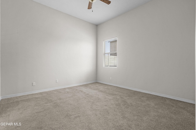 14645 Igor Kaleri Ave, El Paso, TX 79938 - carpeted spare room with a ceiling fan and baseboards