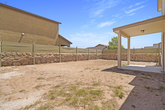 14645 Igor Kaleri Ave, El Paso, TX 79938 - fenced backyard featuring a patio area