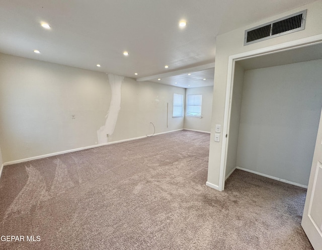 536 Satellite Dr, El Paso, TX 79912 - basement featuring recessed lighting and carpet