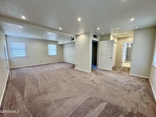 536 Satellite Dr, El Paso, TX 79912 - below grade area with carpet and recessed lighting