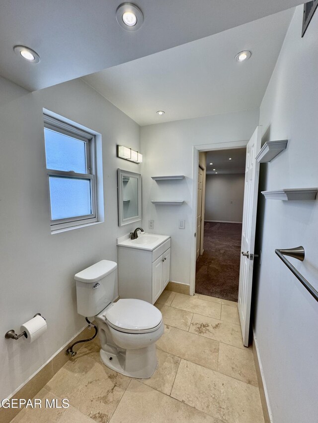 536 Satellite Dr, El Paso, TX 79912 - bathroom featuring vanity and recessed lighting