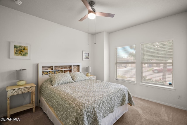 11202 Redstone Peak Place, El Paso, TX 79934 - carpeted bedroom with baseboards and ceiling fan
