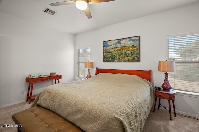 11202 Redstone Peak Place, El Paso, TX 79934 - carpeted bedroom featuring baseboards and a ceiling fan