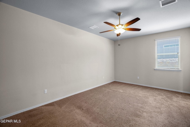 7722 Enchanted Ridge Dr, El Paso, TX 79911 - carpeted spare room featuring ceiling fan and baseboards