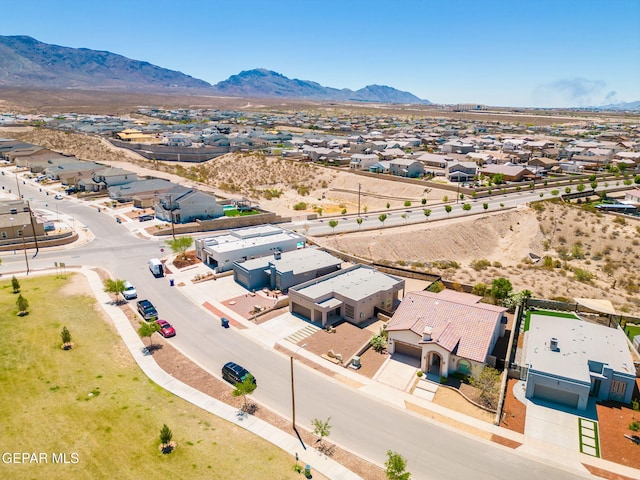 7722 Enchanted Ridge Dr, El Paso, TX 79911 - aerial perspective of suburban area featuring a mountain backdrop