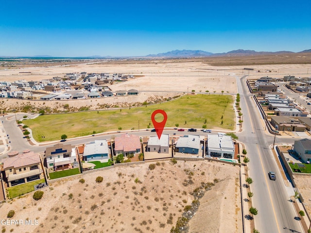 7722 Enchanted Ridge Dr, El Paso, TX 79911 - aerial view of sparsely populated area featuring nearby suburban area