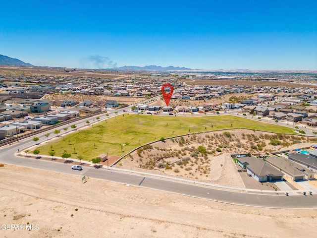 7722 Enchanted Ridge Dr, El Paso, TX 79911 - aerial perspective of suburban area featuring a mountainous background