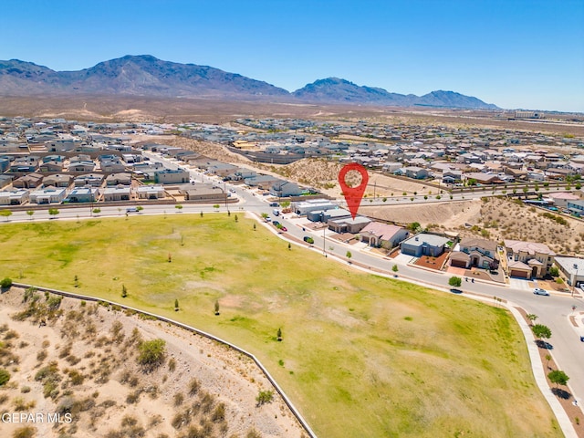 7722 Enchanted Ridge Dr, El Paso, TX 79911 - aerial view of residential area featuring mountains