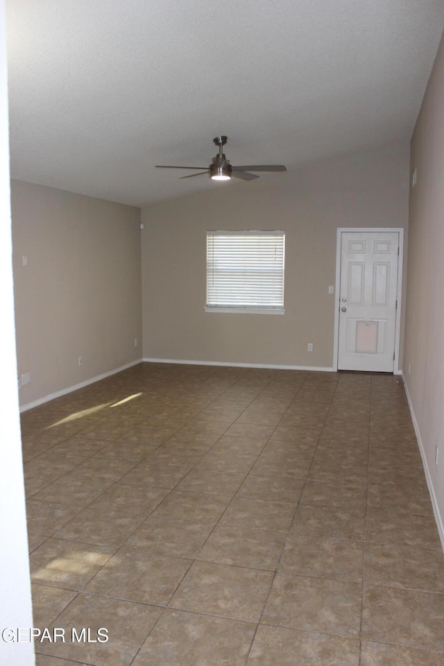 13978 Vaquero Rock Dr, El Paso, TX 79938 - empty room with a ceiling fan and baseboards