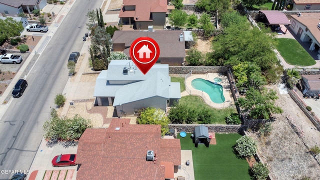 6736 Dakota Ridge Dr, El Paso, TX 79912 - aerial view of a pool