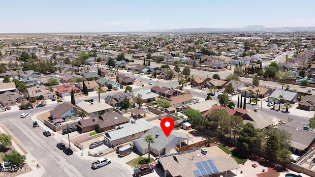 3280 Fawn Passage Place, El Paso, TX 79936 - aerial view of property and surrounding area featuring nearby suburban area and mountains