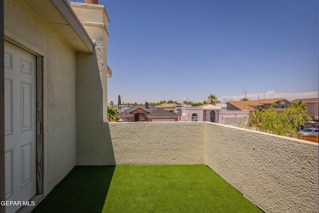 3148 Tierra Encino Dr, El Paso, TX 79938 - view of yard featuring a balcony and a residential view