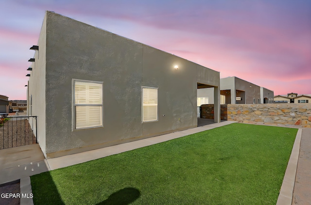 13860 Summer View Ave, El Paso, TX 79928 - back of property with stucco siding