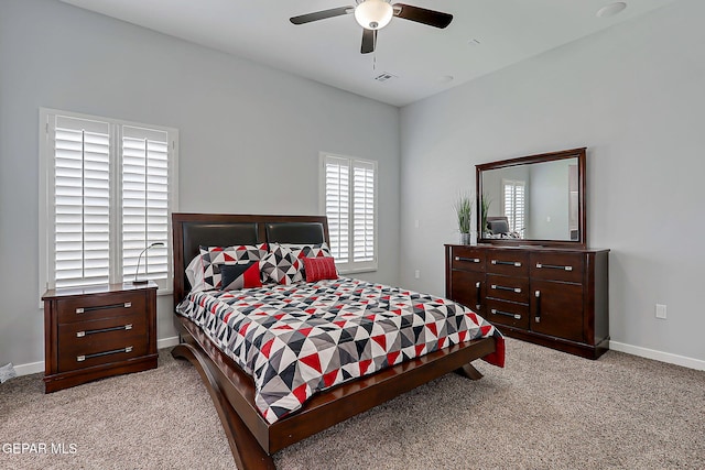 13860 Summer View Ave, El Paso, TX 79928 - bedroom featuring carpet flooring and a ceiling fan