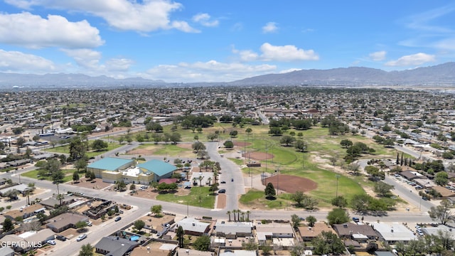 10229 Luella Ave, El Paso, TX 79925 - aerial perspective of suburban area featuring mountains