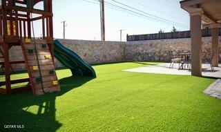 13643 Pecos River Rd, Clint, TX 79836 - view of yard with a playground