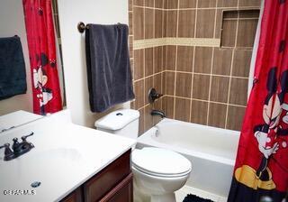 13643 Pecos River Rd, Clint, TX 79836 - full bathroom featuring vanity and shower / bath combo