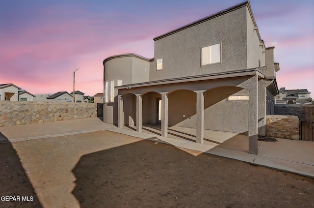 12511 Furlong Cir, El Paso, TX 79928 - back of property featuring a patio area and stucco siding