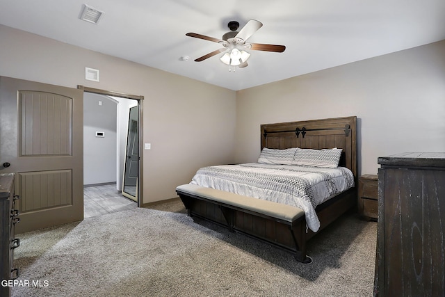 12511 Furlong Cir, El Paso, TX 79928 - bedroom with carpet flooring and a ceiling fan