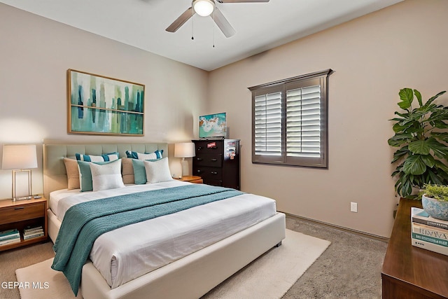 12511 Furlong Cir, El Paso, TX 79928 - carpeted bedroom featuring ceiling fan