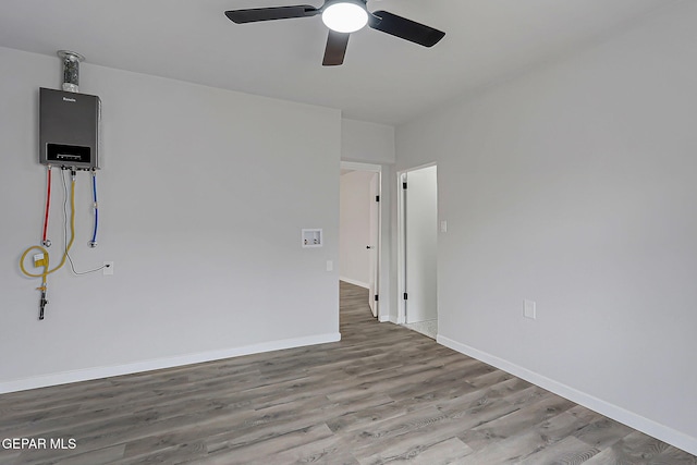 209 Hardesty Pl, El Paso, TX 79905 - spare room featuring wood finished floors and ceiling fan
