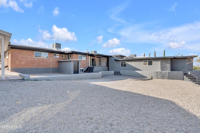 3116 Titanic Ave, El Paso, TX 79904 - rear view of property with stairs