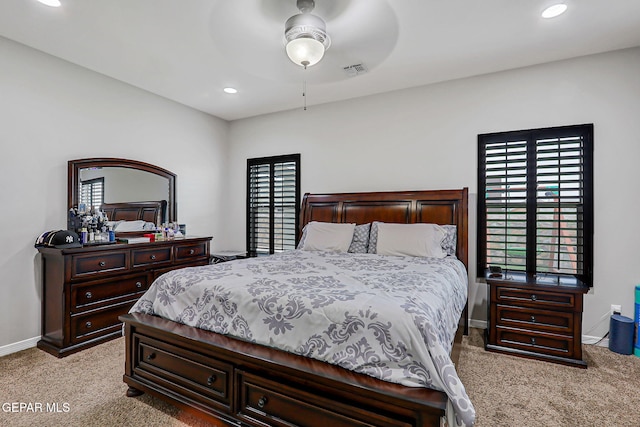 13120 Wesleyan, El Paso, TX 79928 - carpeted bedroom featuring recessed lighting and ceiling fan