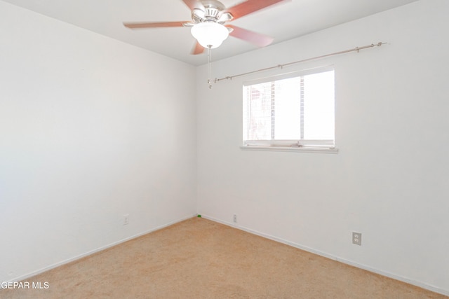 10324 Shoshone St, El Paso, TX 79924 - empty room featuring light colored carpet and ceiling fan