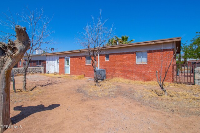 10324 Shoshone St, El Paso, TX 79924 - back of property featuring brick siding