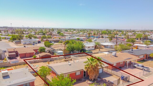10324 Shoshone St, El Paso, TX 79924 - aerial view of residential area with property parcel outlined