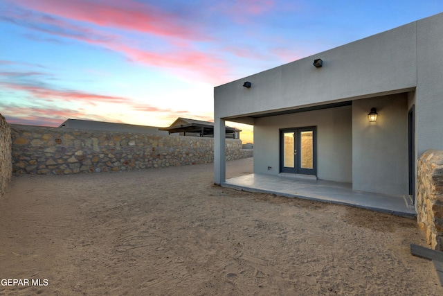 203 Bretby Pl, El Paso, TX 79928 - view of yard with french doors and a patio area