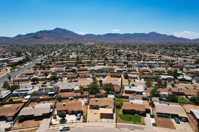 10317 Wilshire Dr, El Paso, TX 79924 - aerial view of residential area featuring a mountainous background