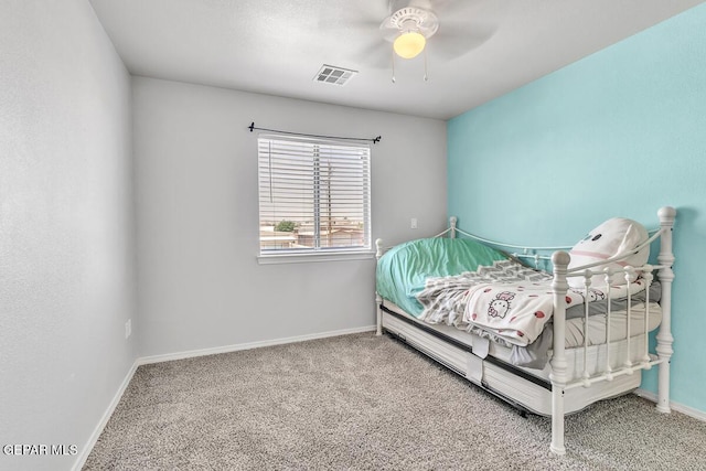 12879 Hidden Grove Dr, El Paso, TX 79938 - bedroom featuring carpet flooring and ceiling fan