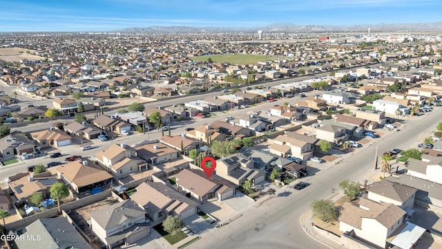 14197 Ranier Point Dr, El Paso, TX 79938 - aerial view of property's location with a mountainous background
