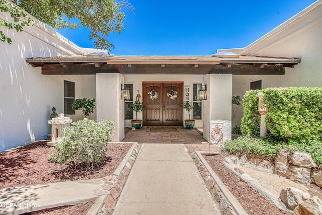 5430 Davis Cup Ct, El Paso, TX 79932 - property entrance featuring stucco siding