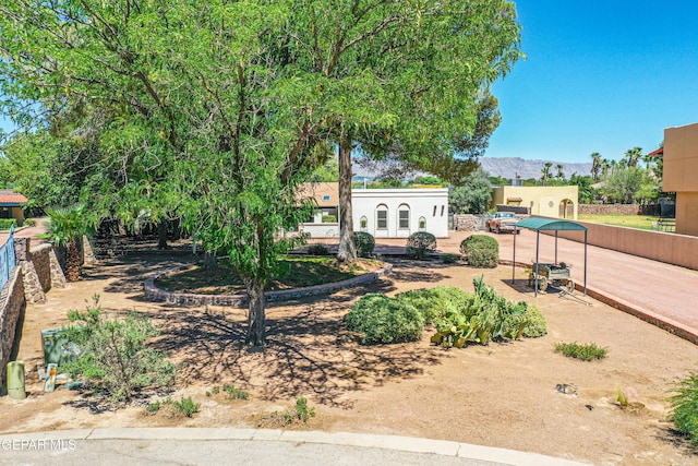 5430 Davis Cup Ct, El Paso, TX 79932 - view of yard featuring a mountain view and a patio