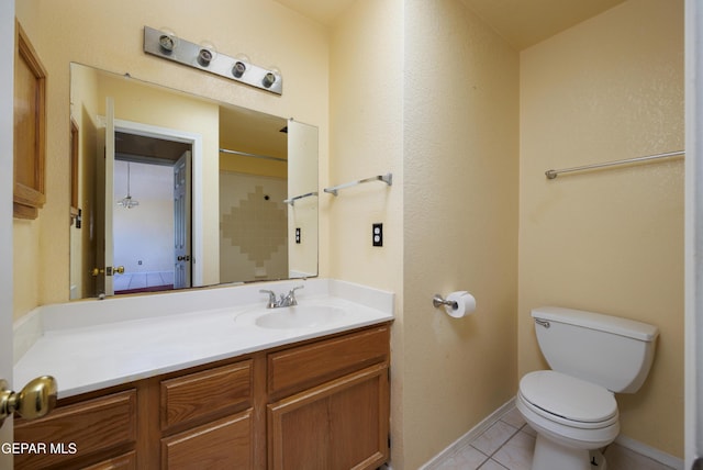 11969 Oak Abbey Ct, El Paso, TX 79936 - bathroom with vanity and tile patterned floors