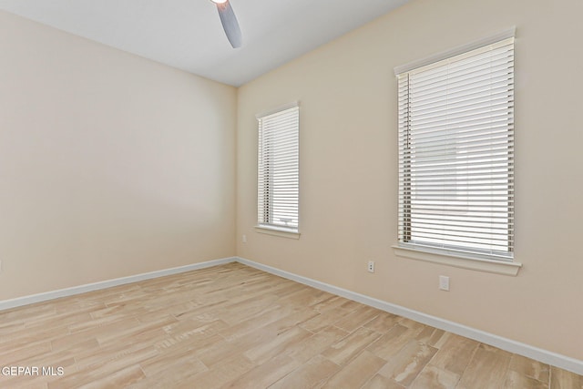 14904 John Mcneely Ave, El Paso, TX 79938 - unfurnished room with light wood finished floors and a ceiling fan