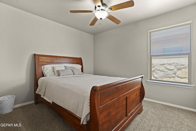 14215 Otter Point Ct, El Paso, TX 79938 - bedroom featuring carpet and a ceiling fan