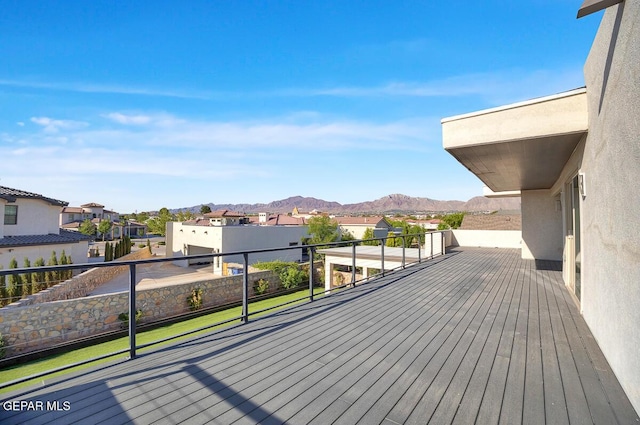 525 Cotton Blossom Ave, El Paso, TX 79922 - deck featuring a residential view and a mountain view
