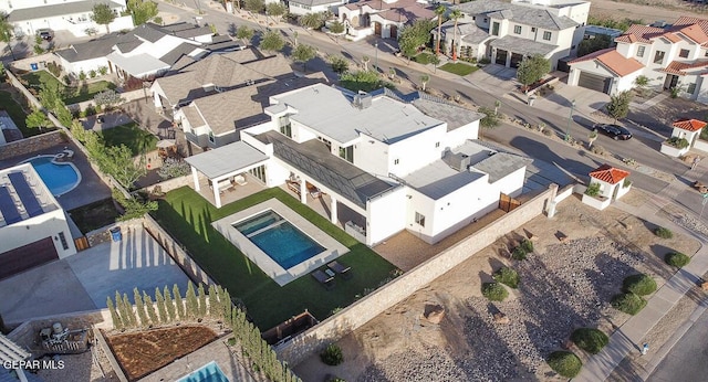 525 Cotton Blossom Ave, El Paso, TX 79922 - aerial view of residential area featuring a pool area