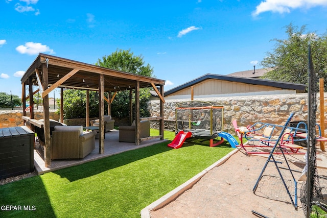 14605 Spanish Point Dr, El Paso, TX 79938 - view of patio with an outdoor hangout area