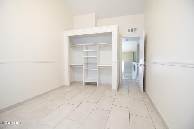 1465 Fito Hernandez St, El Paso, TX 79928 - unfurnished bedroom featuring light tile patterned flooring and a closet